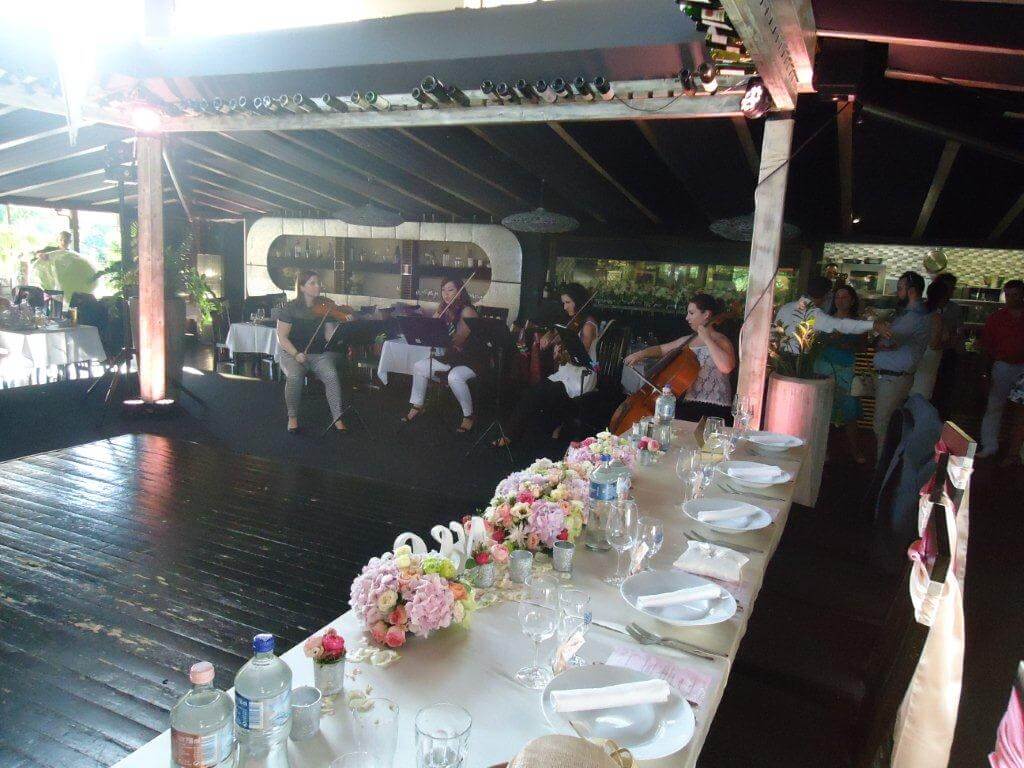 Wedding performance at Manna Restaurant